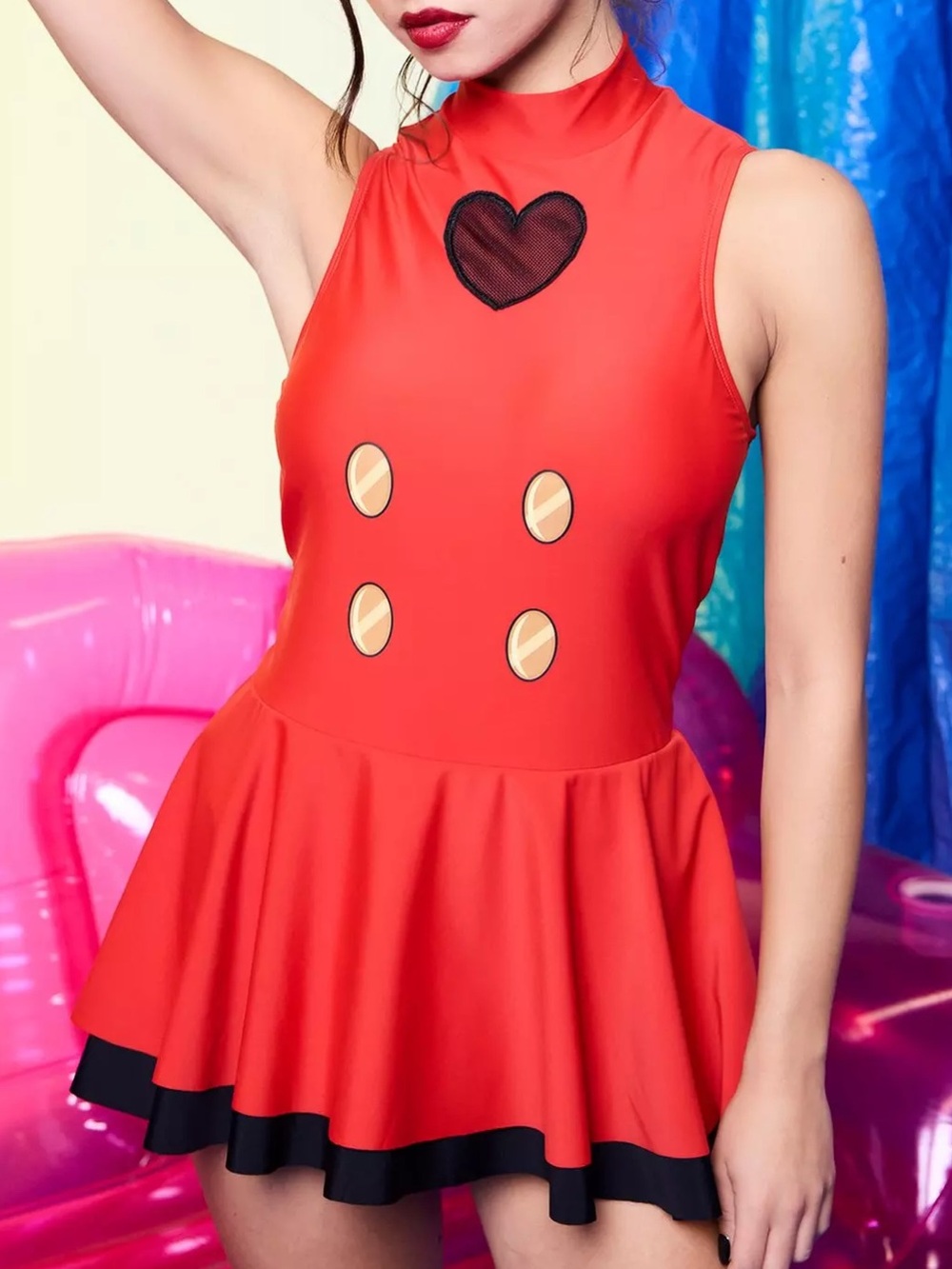 Hazbin Hotel Charlie Skirted Swimsuit Hot‎ Topic